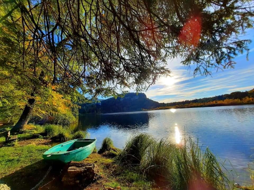 Le Jura En Toutes Saisons Piscine, Spa, Location Vtt, Balades 2Cv, Climatisation Bonlieu Exterior photo
